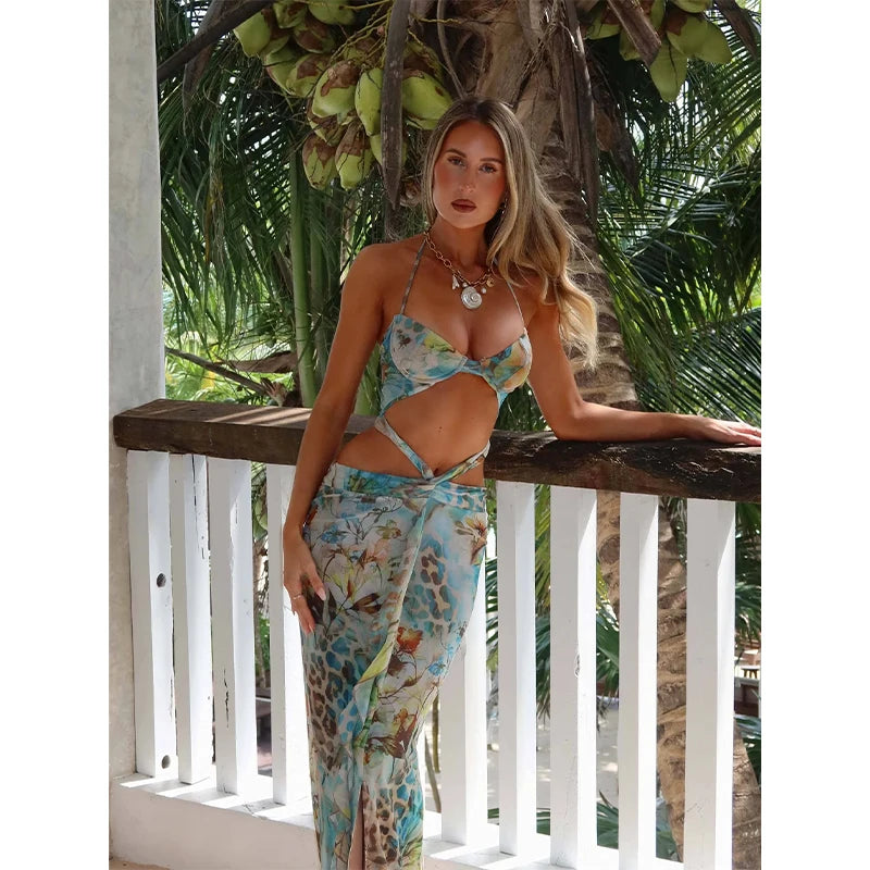 Tropical Glow Mini Dress